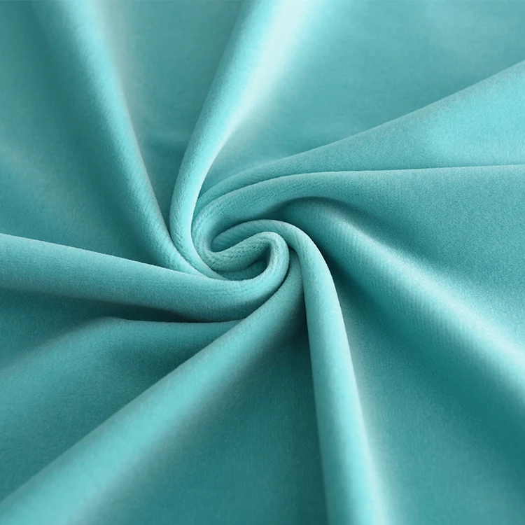 China manufacturer 100% Polyester colorful antistatic Velvet Fabric For Garments
