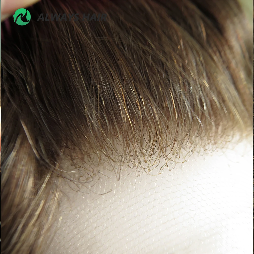 French Lace Men Toupee Indian Human Hair System Wholesale for Men