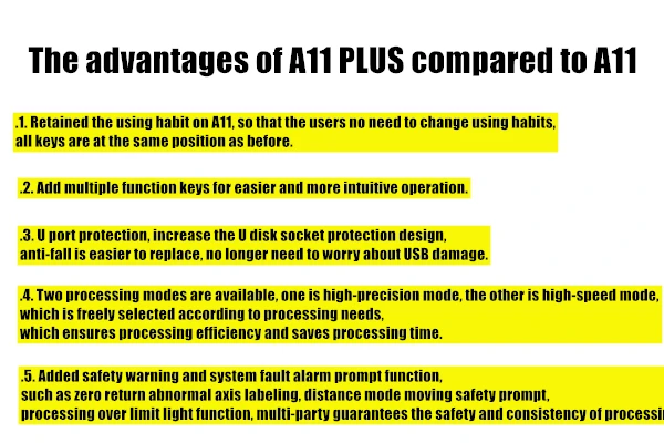 RichAuto dsp controller new model A11plus upgrade of A11 cnc controller remote cable A1x  for cnc router  Cnc Milling Machine