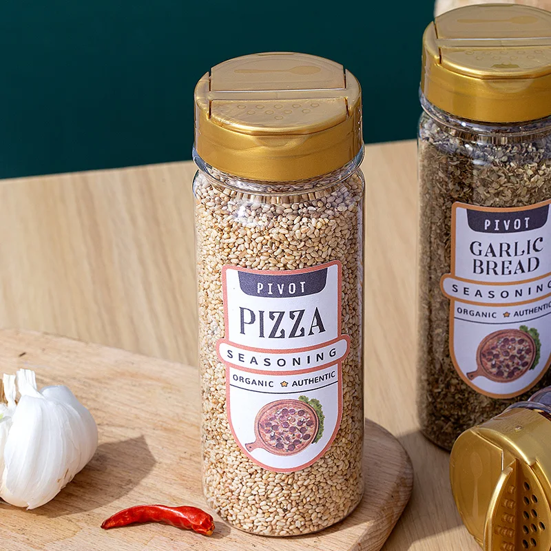 Кухонные пластиковые банки для специй и бутылка соли шейкер перца Чили чеснока с крышкой под заказ
