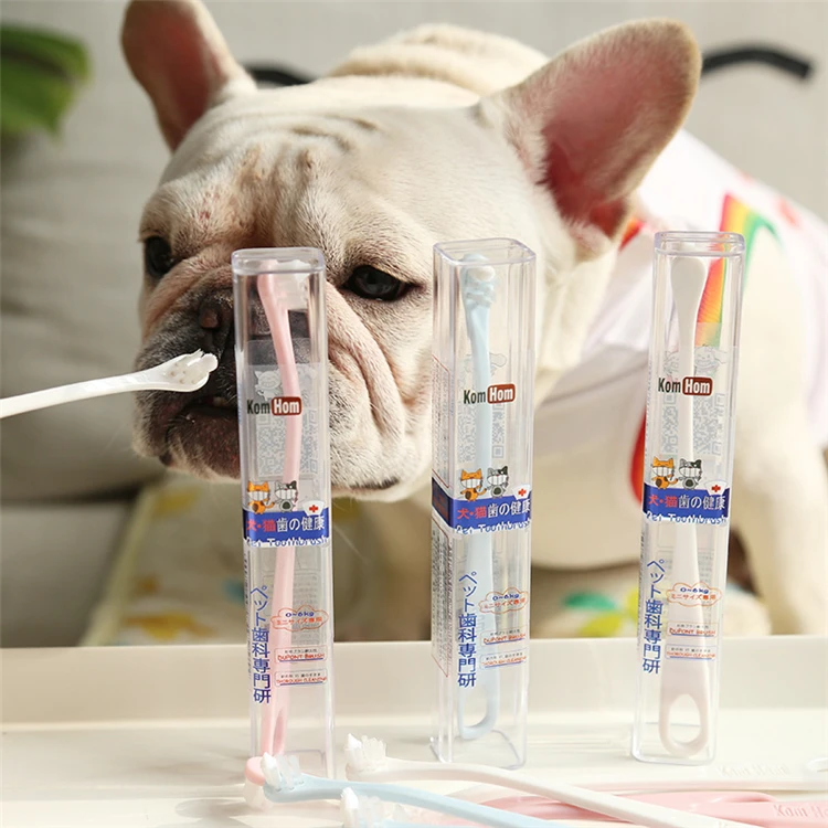 Factory Price Protect Oral Health Stick Dog Toothbrush Pet Toothbrush Soft Small Head Pet Toothbrush