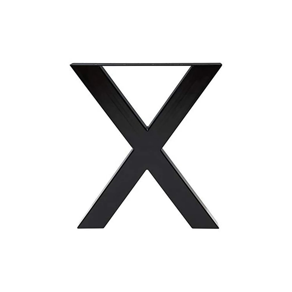 Дизайн под заказ железные ножки стола Мода x форма нержавеющая сталь ножки стола