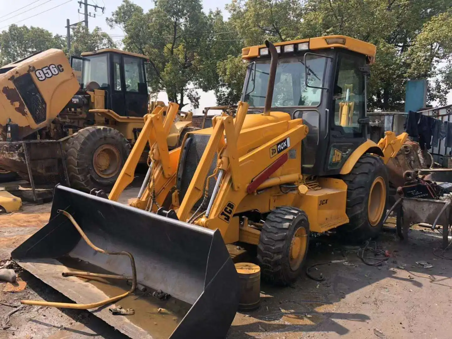 JCB second hand backhoe loader JCB 3CX 4CX retroexcavator in stock for sale in china