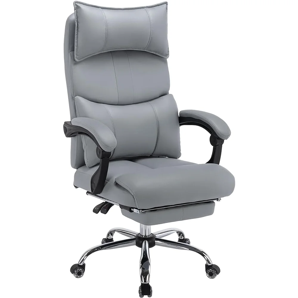 JL Cheap Russia factory cheap office chair racing luxury rolling pc chair modern comfort gray boss chair with footrest