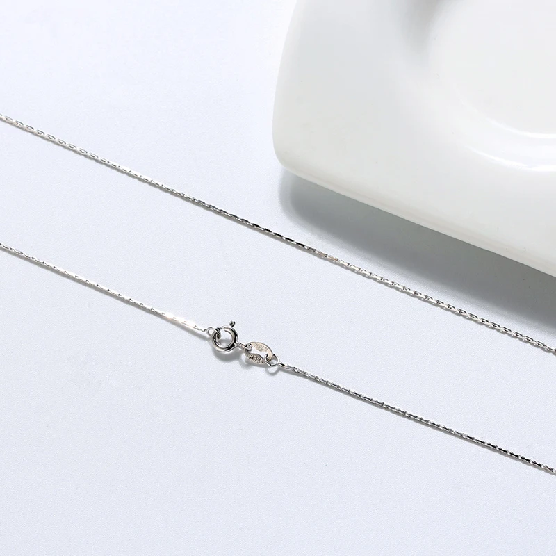 RINNTIN SC21 Gold Chain Suppliers Wholesale Italian 925 Sterling Silver Bamboo Chain Necklace