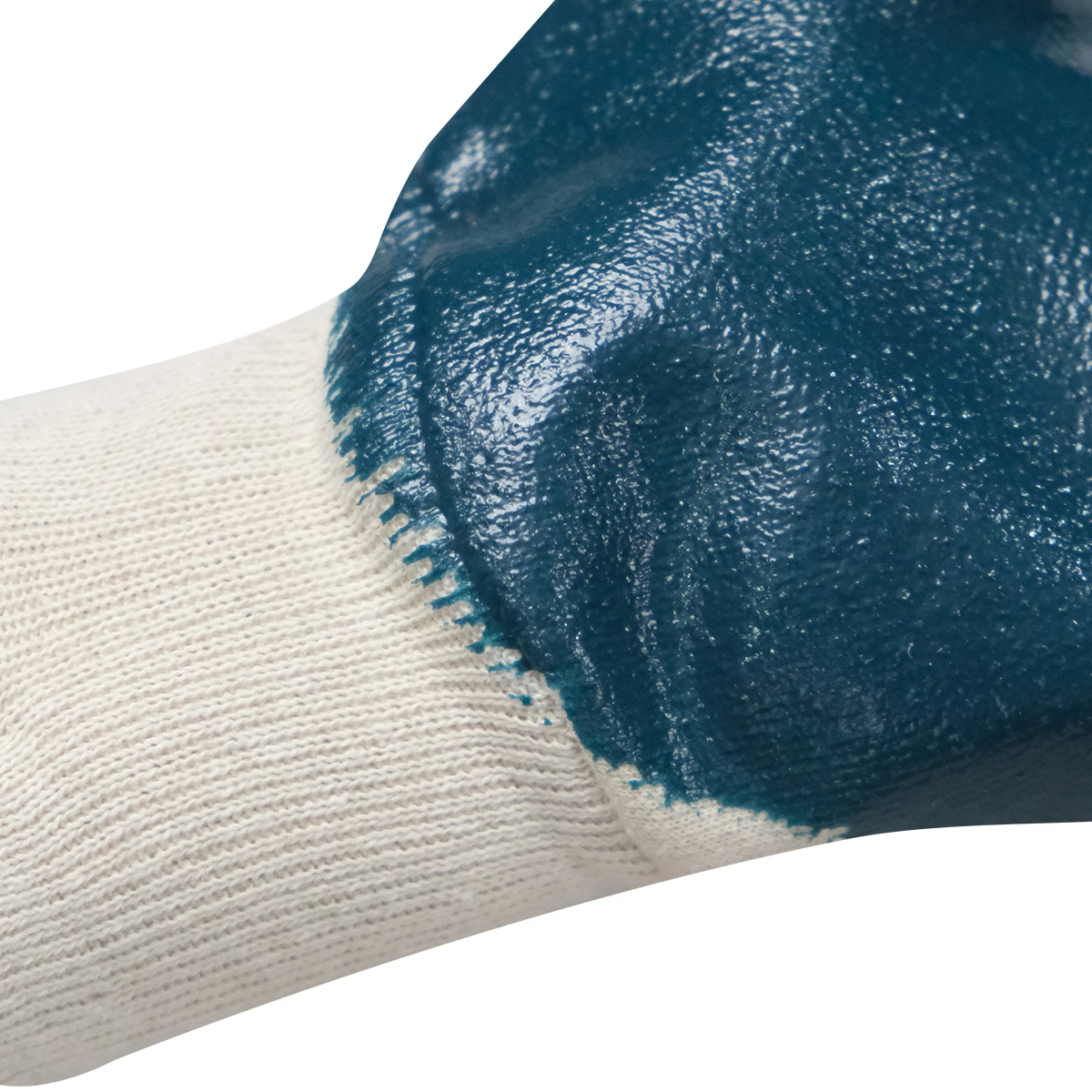 Comfortable Latex Rubber Gloves with Cotton Liner Durable Anti-Slip Wear Resistant Oil Proof for Safety Work General Purpose