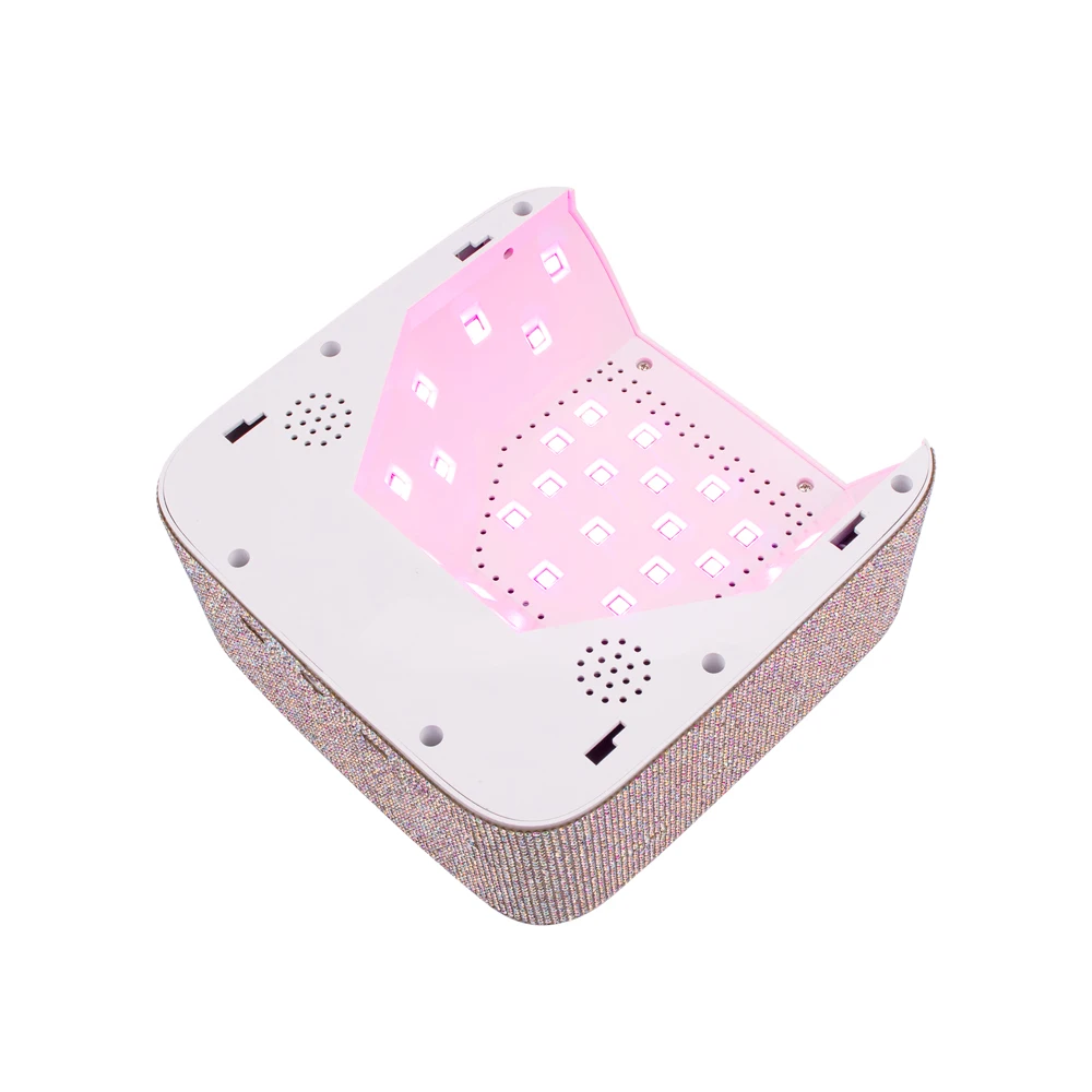 2022 The Newest Arrival Production Double USB Port Cordless 48W Bling Rhinestones LED UV Nail Lamp New fashion For All Beauties