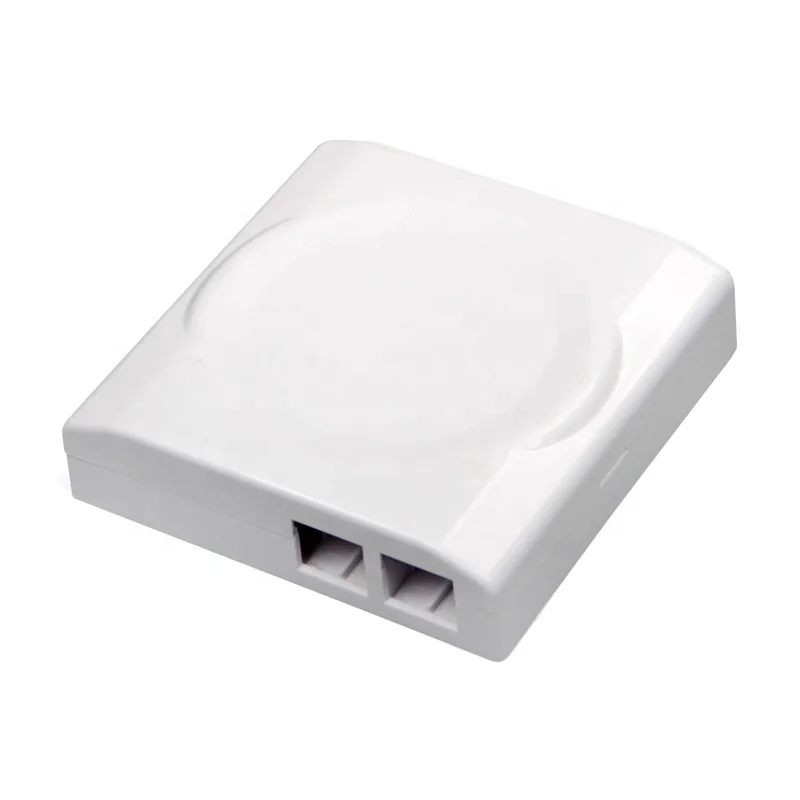 FP-86 Fast delivery 86 type 2 core desktop small ftth roset , SC fiber optic wall terminal box