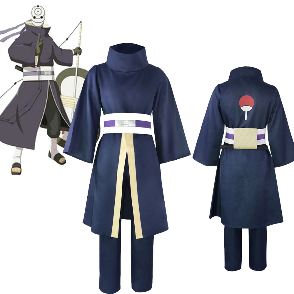 Anime Cosplay Costume Tobi Uchiha Obito Uchiha Madara Coser comic con cos party cloak mask