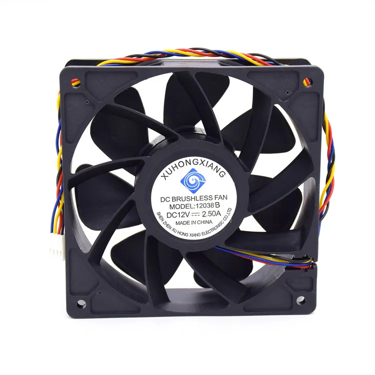 XuHongXiang 120mm 120 x 120 x 38 mm 12V  2.7A  600RPM ventilador 1 amp 12cm 12038  dc cooling brushless fan