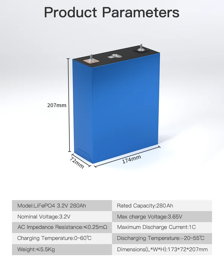 Аккумуляторы LF280Ah lifepo4 3 2 В