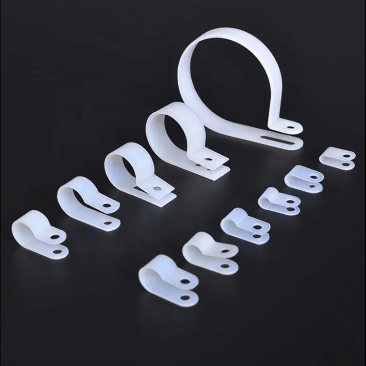Пластиковые кабельные зажимы типа R нейлоновый кабельный зажим для кабельного проводного органайзера