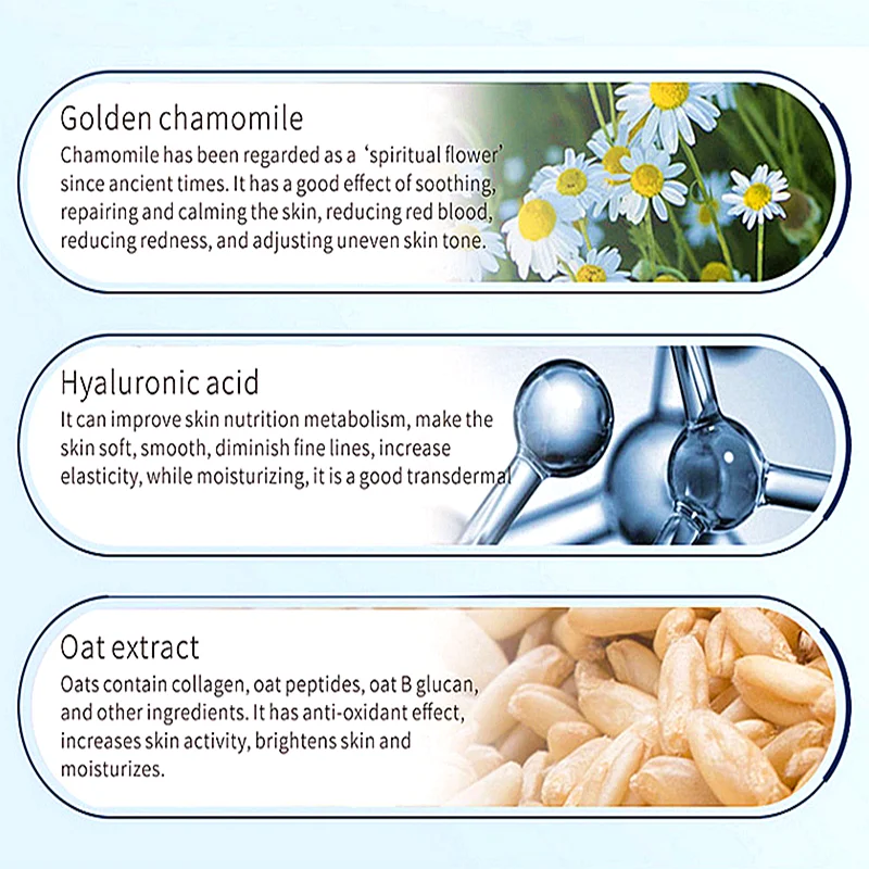 OEM/ODM Private Label Custom Label Soothing Moisturizing Natural Repairing Beauty Salon No Added Chamomile Toner