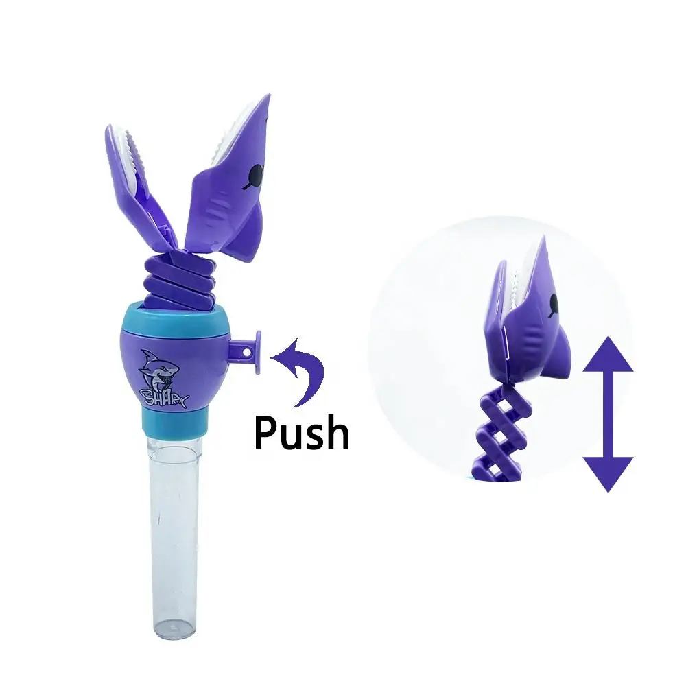 Promotional toys telescopic shark head  fill In candy underwater world toy candy