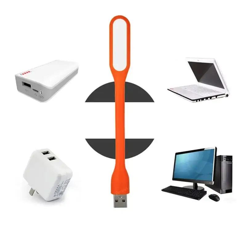 Wholesale Portable For Power Bank Computer PC Notebook Laptop Tablet Micro USB Mini Flexible LED USB Light Emergency Lighting