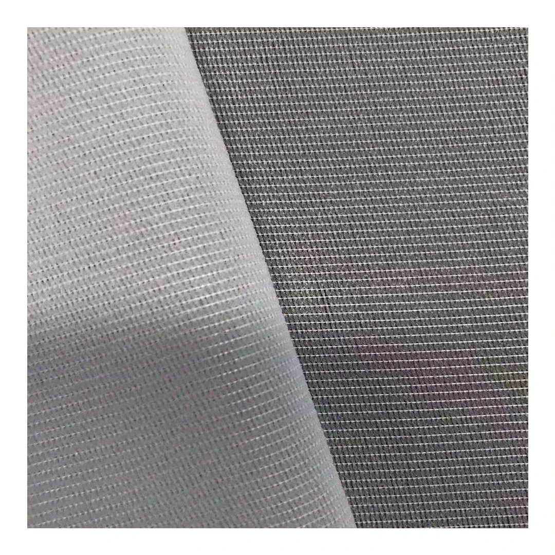 High Quality 100% Polyester PES Double Dot Tricot Knitted Gum Stay Interlining Fabric For Men Suits/Necktie