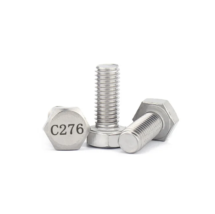 C276 Hex Head Bolt Hex Bolt Half Thread M16 Customized Full Thread Half Thread Hex Head Bolt