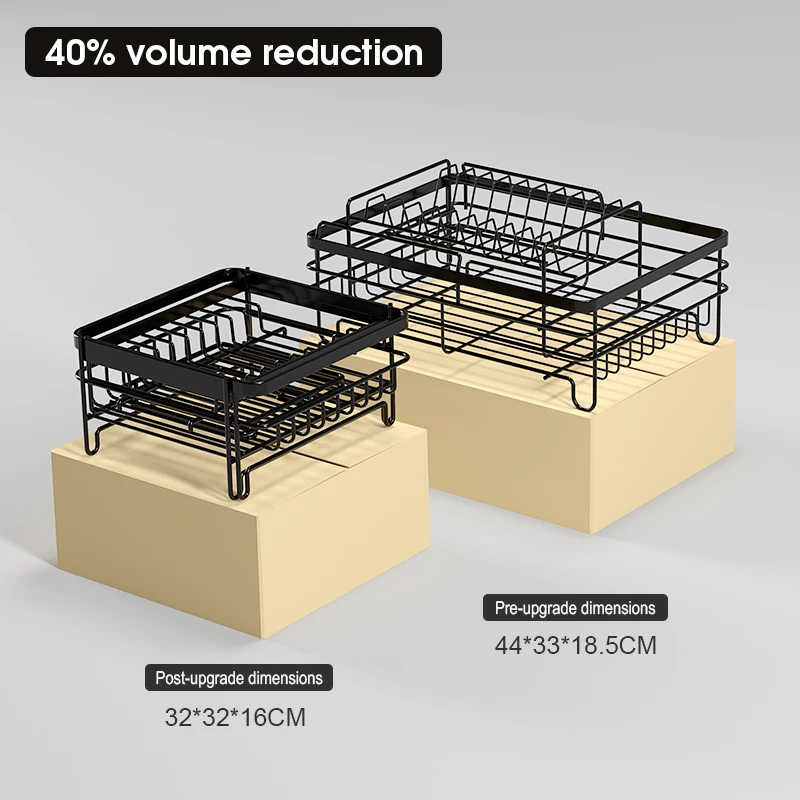 Home Kitchen Extendable Plate and Cup Dish Bowl Drying Stand Shelf Utensil Display Rack for Cabinet Organizer with Drainer