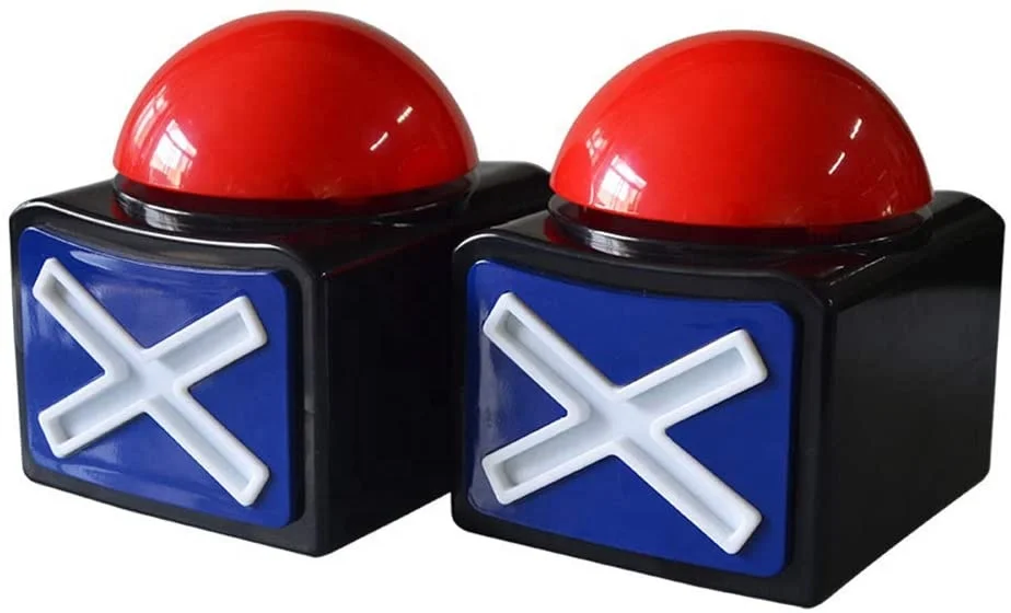 Factory Delivery Game Buzzer Answer Buzzers for Game Show with Light Alarm Sound Game Show Button Box Party Contest Prop Toy