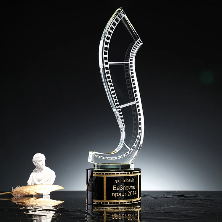 TV & film Character crystal trophy for movie Memorial awards