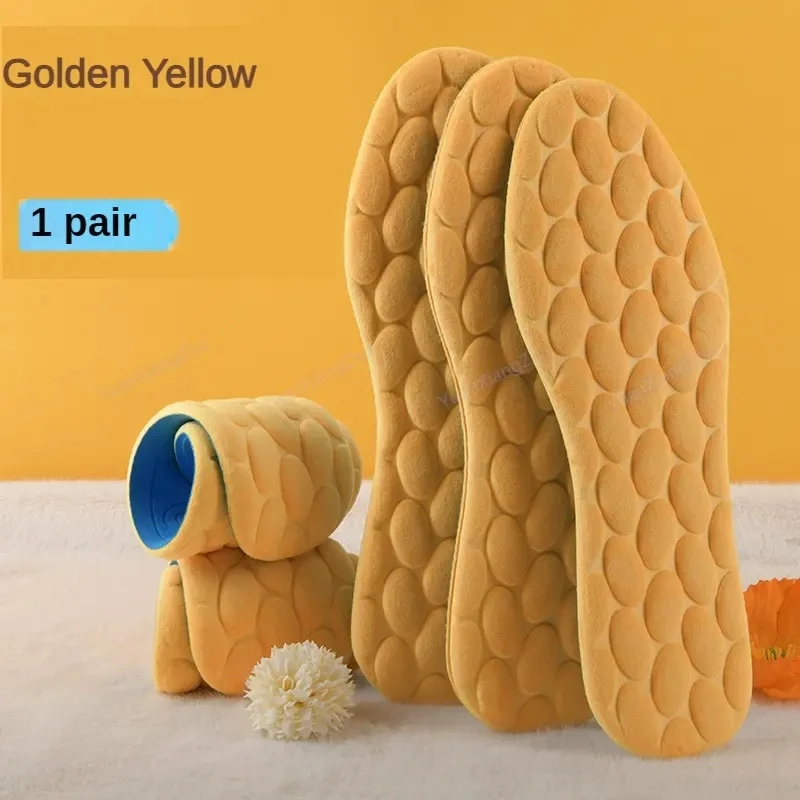 2024 Winter Warm Cotton Insole for Shoes Plush Snow Boots Shoe Sole Thermal Insert Sports Running