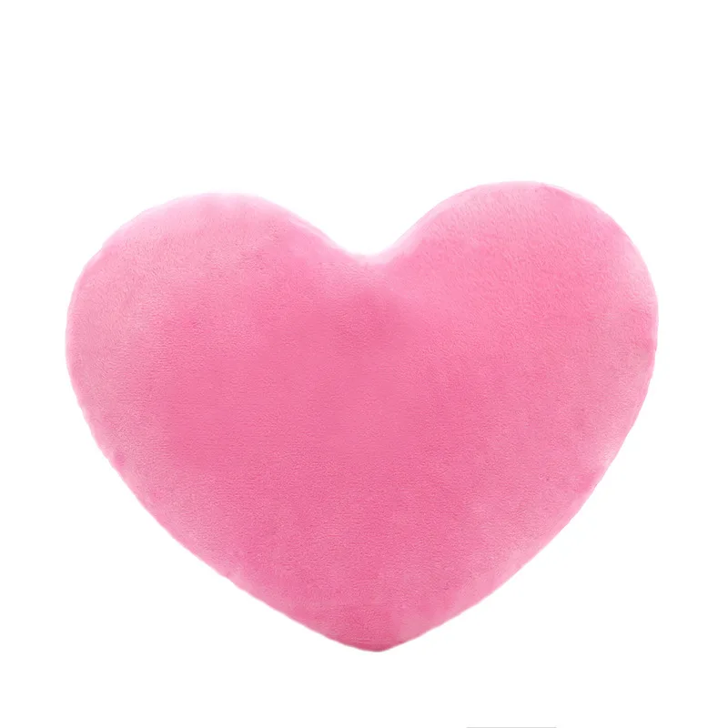 
Wholesale custom logo soft short plush car pillow PP cotton filling office lovely heart shape pillow 