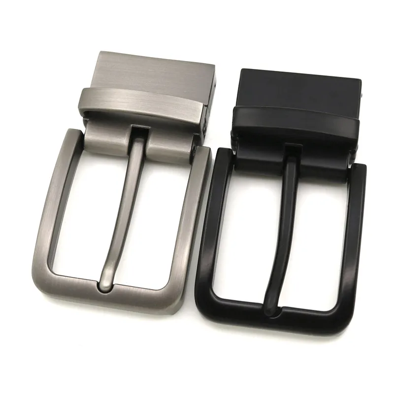 LQ Reversible Buckles Pin Buckle For Holes Belt Alloy Buckle Factory Custom Logo Wholesale Stock