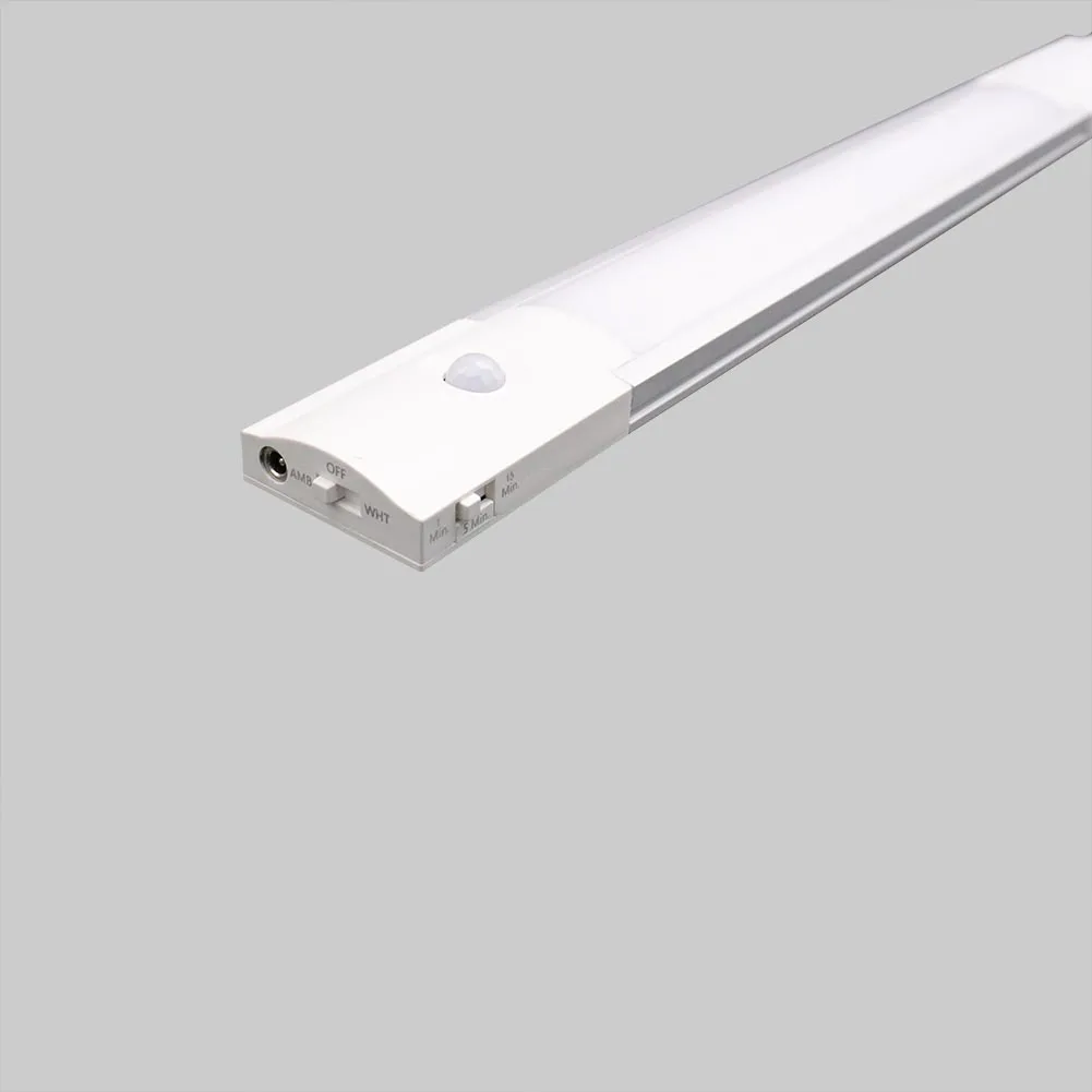  Аккумулятор USB Перезаряжаемый датчик движения Шкаф Кухонная полоса Ночник LED под