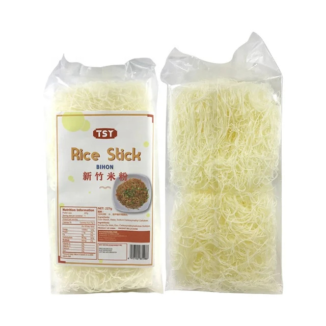227g Premium Quality Vietnam Thin Rice Stick Glass Noodles Yummy Easy Vegan Gluten Free Rice LongKou Stick Noodles Vermicelli