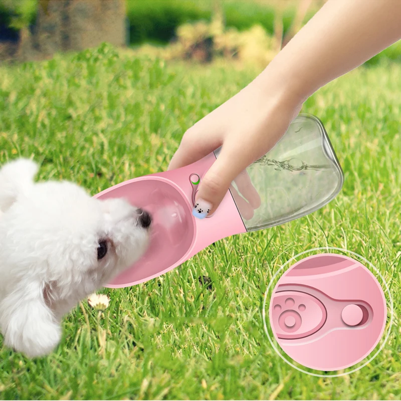 Manufactory Leak Proof pet Dog Water Bottle for Walking 12oz 18OZ Portable Pet Water Bottles for Puppy Small Medium Large Dogs