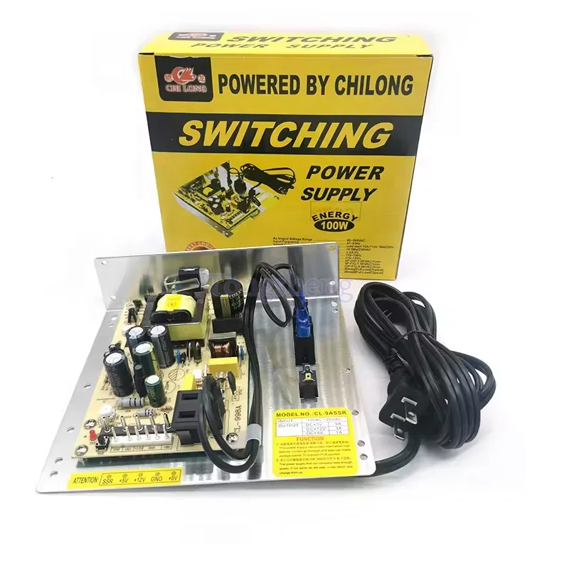 Good quality 9A SSR POWER SUPPLY 110V/220V power supply 5V 9A/ 12V 2A power supply