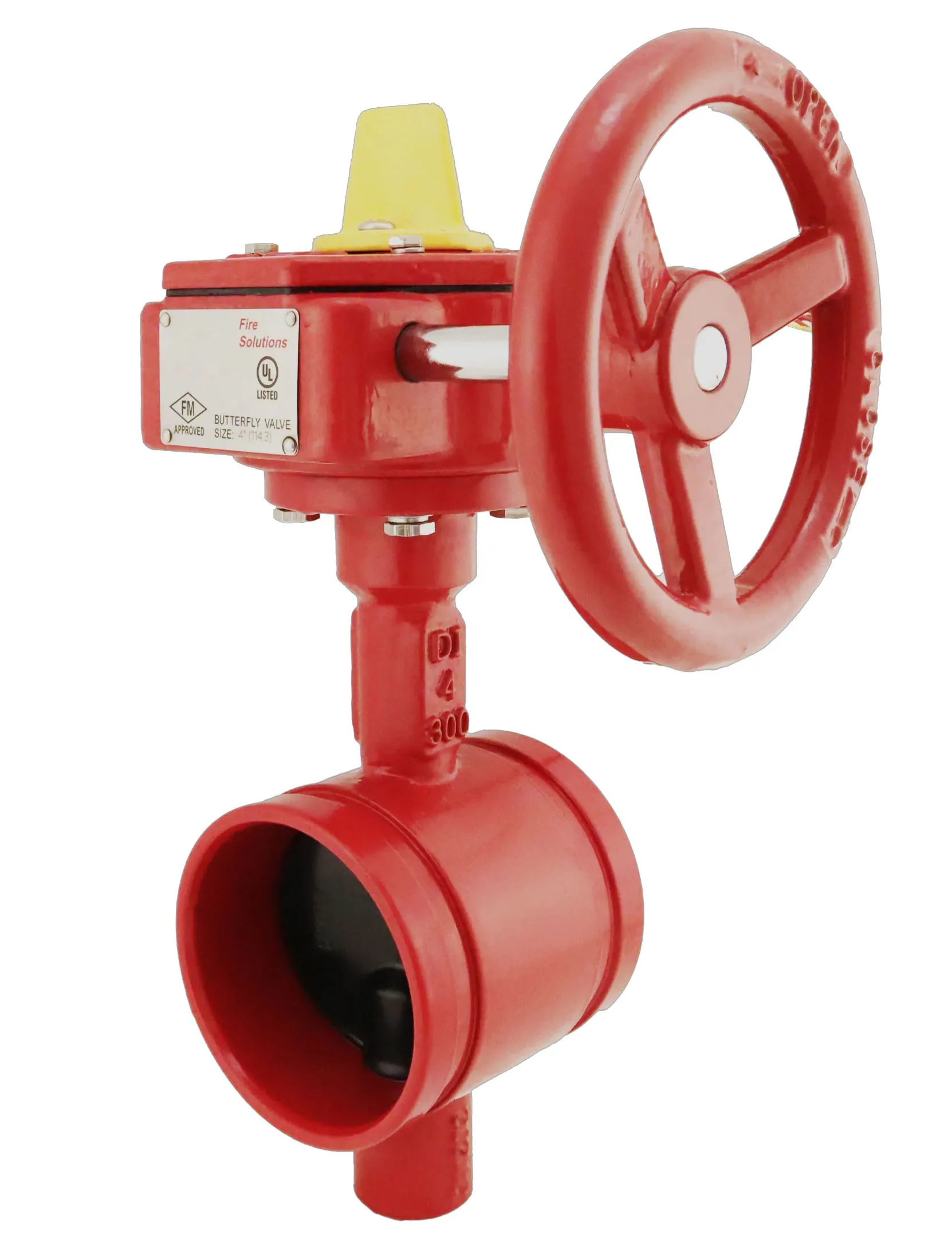 America FIRE PROTECTION BUTTERFLY VALVE 300PSI GROOVE TYPE BF28/29 SERIES Fire Valve Concentric Fire butterfly Valve