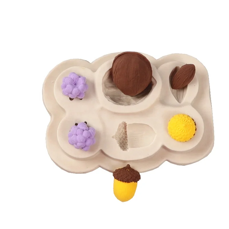 Hazelnut pine nut silicone mold silicone chocolate molds silicone cake mold