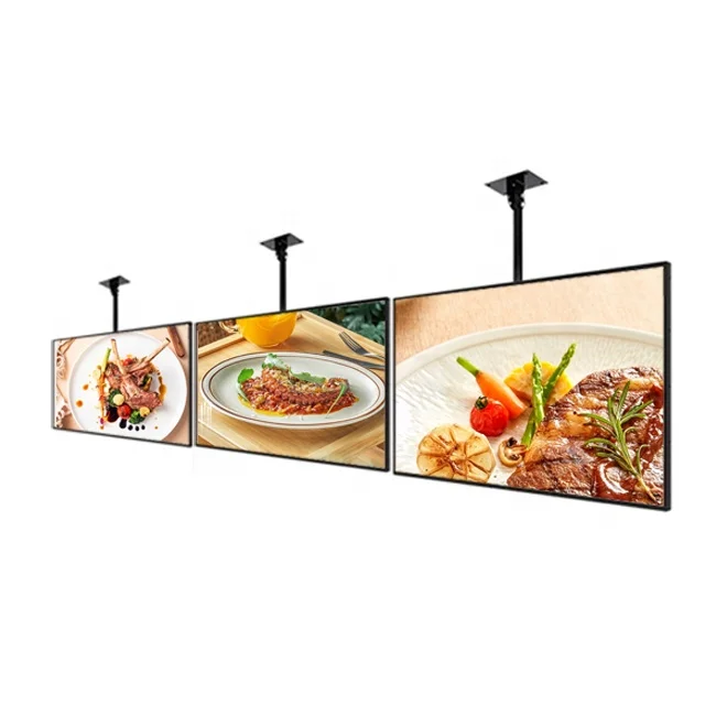 Support Split Screen Wifi Usb Photo Video Player Digital Menu Screen for Restaurant Fast Food Advertising Menu