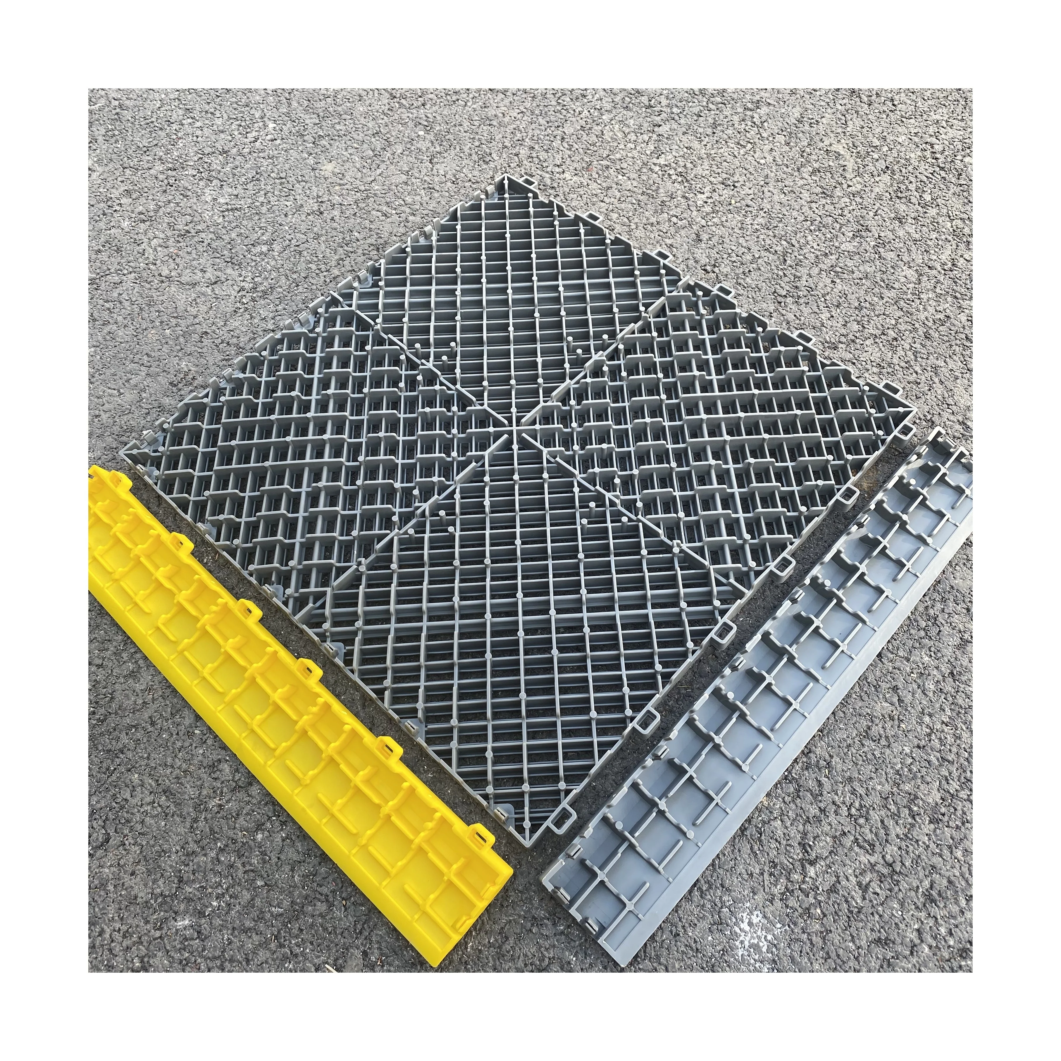 400*400*18mm anti slip pp interlocking garage floor tiles/removable plastic interlocking floor mats for car wash