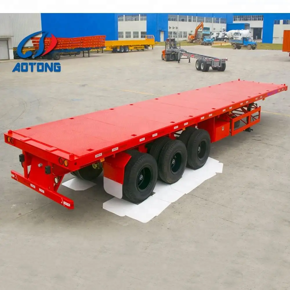 new and used flat bed semi trailer flatbed platform container carrier truck trailers