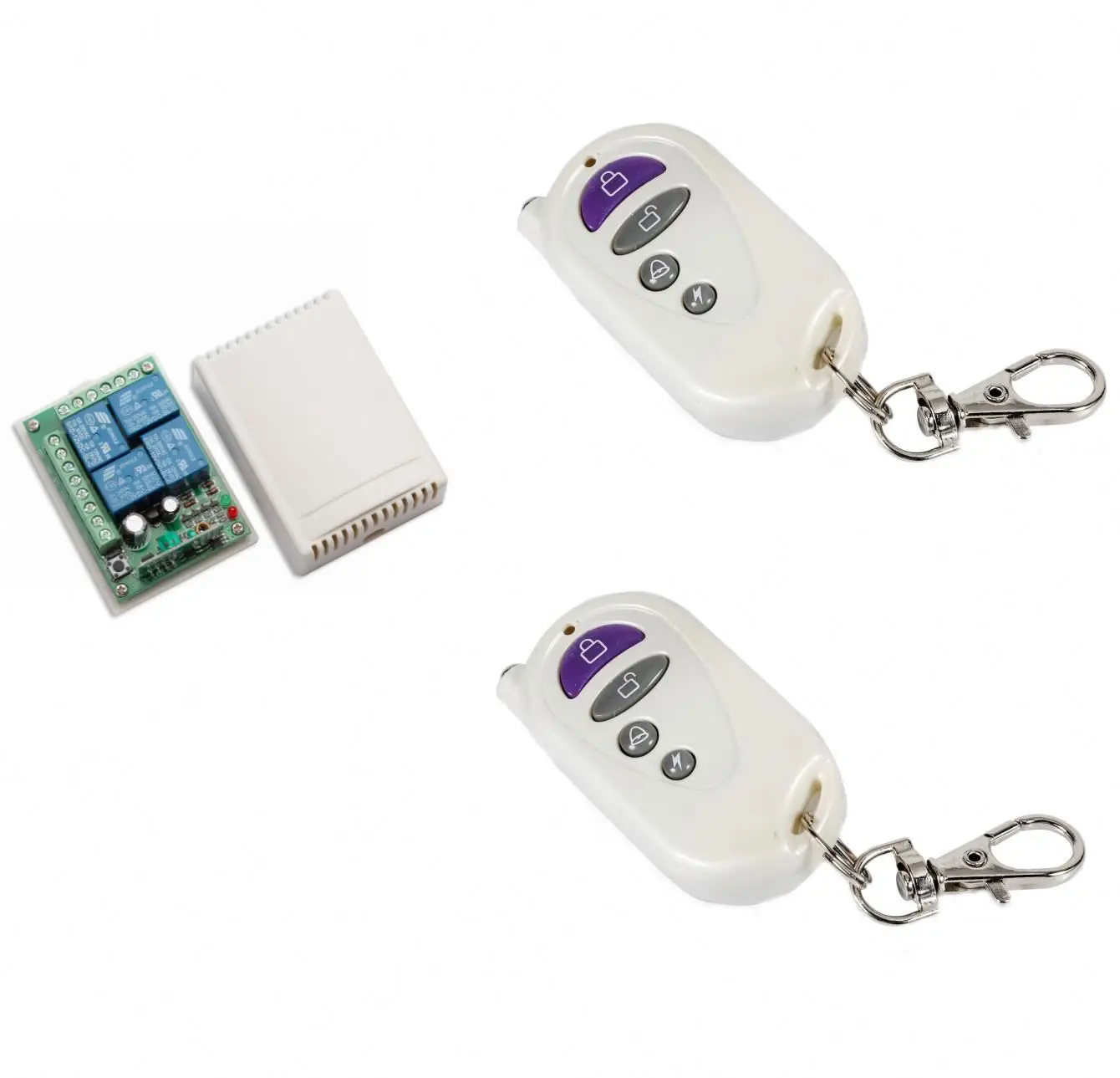 12 В-24 В AC DC обучающий код совместимый универсальный пульт дистанционного управления 4CH приемник комплект