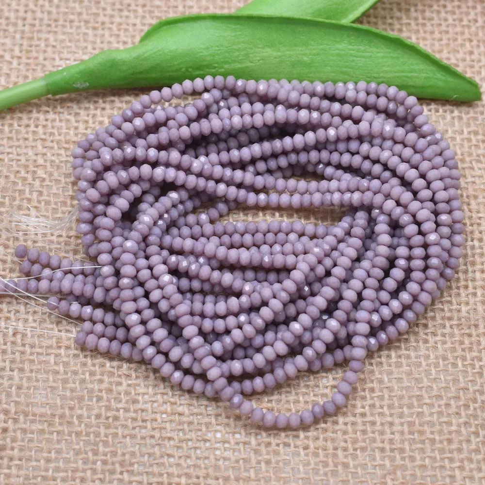 4/6mm Austria Faceted Crystal Beads Round Glass Beads Loose Spacer Beads for Jewelry Making DIY