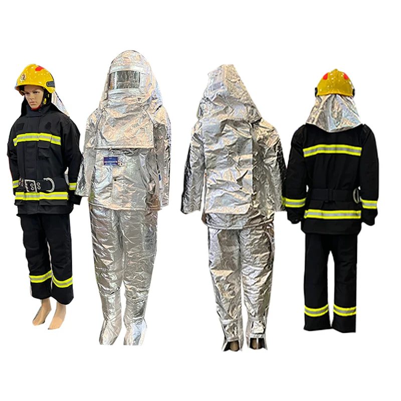 EN469 Fireman Uniform 4 Layers Aramid Nomex Fire Fighting Suit Factory Sale