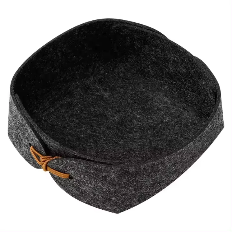 Nordic felt diy storage basket key storage box office desk miscellaneous storage valet tray