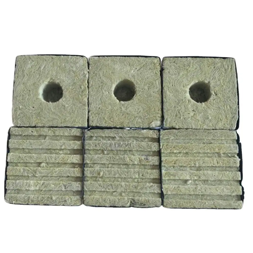 
Hydroponic Rock Mineral Wool Cube For Agriculture Plant 