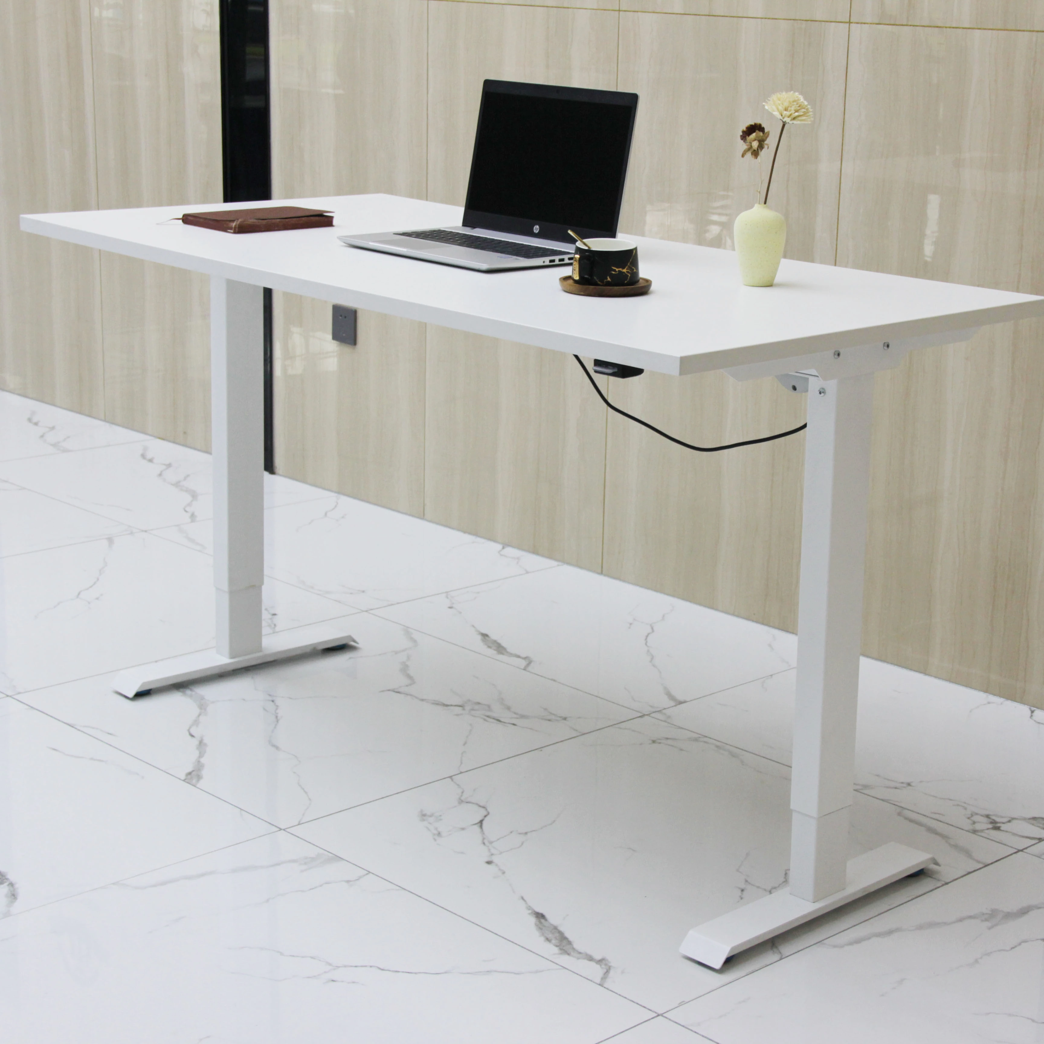 
Modern Electric Office Furniture Double Linear Actuator up and Down Desk Morden Office Workstation Fruniture Adjustable Hight 