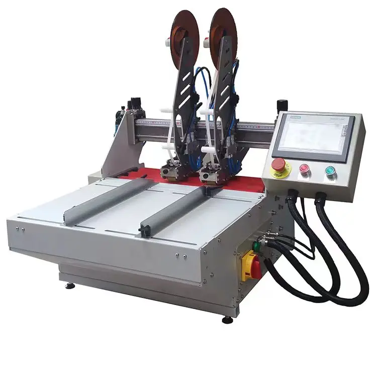 Tape applicator machine for paper  adhesive tape machine with two applicators