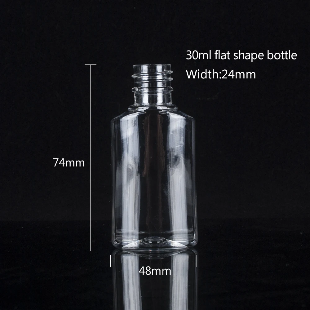 30ml travel empty transparent refillable plastic soft squeeze toner bottle for lotion shower gel shampoo