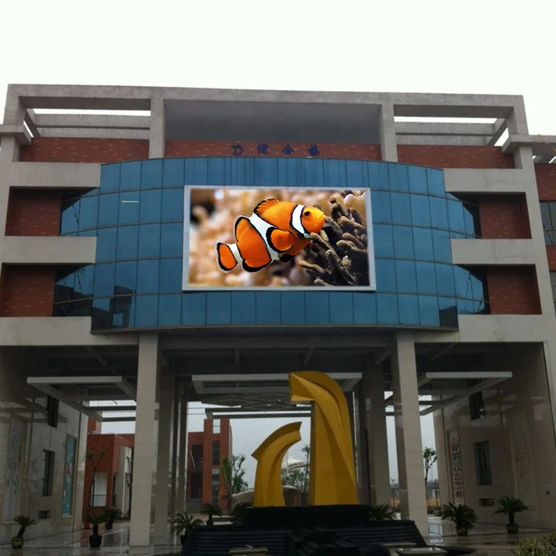 Scale Digital LED Building Outdoor Wall Mounted P8 LED Outdoor Billboard Advertising Screen