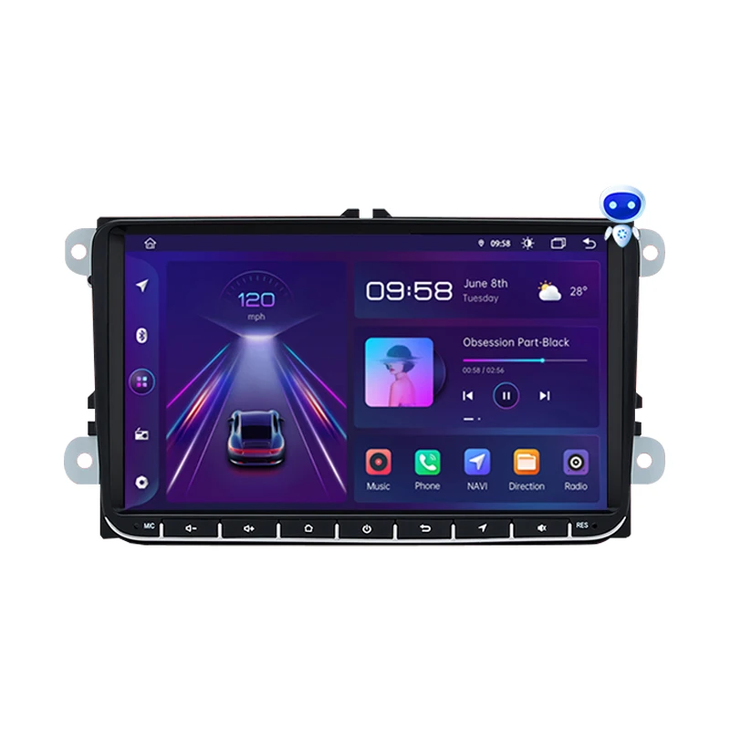 9 inch Android Auto Radio for Volkswagen VW Passat B6 B7 CC Tiguan Touran GOLF POLO Carplay 4G Car Multimedia GPS 2din autoradio
