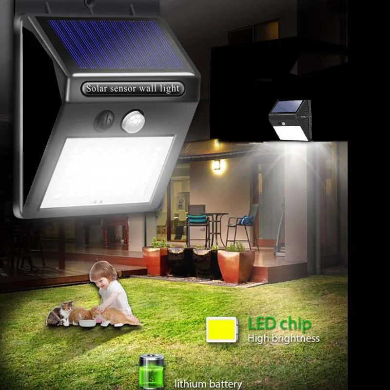 2023 hotsale Led Sensor Light Solar With Motion Sensor luces , Hot Sale 2022 Solar Light Motion Sensor Lights For Outdoor