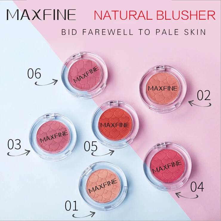 Blush Cheek Cosmetic Label Makeup Palette Powder Waterproof Oem Customized  Packaging