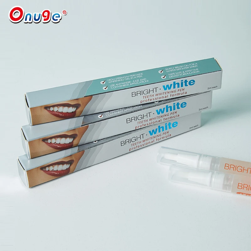 White pearl tooth whitening gel brush pencil OEM your own teeth white pen
