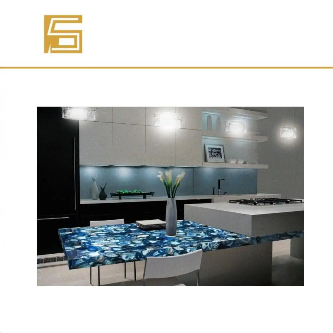 Backlit Onyx Wall Panel Natural backlit stone wall cladding